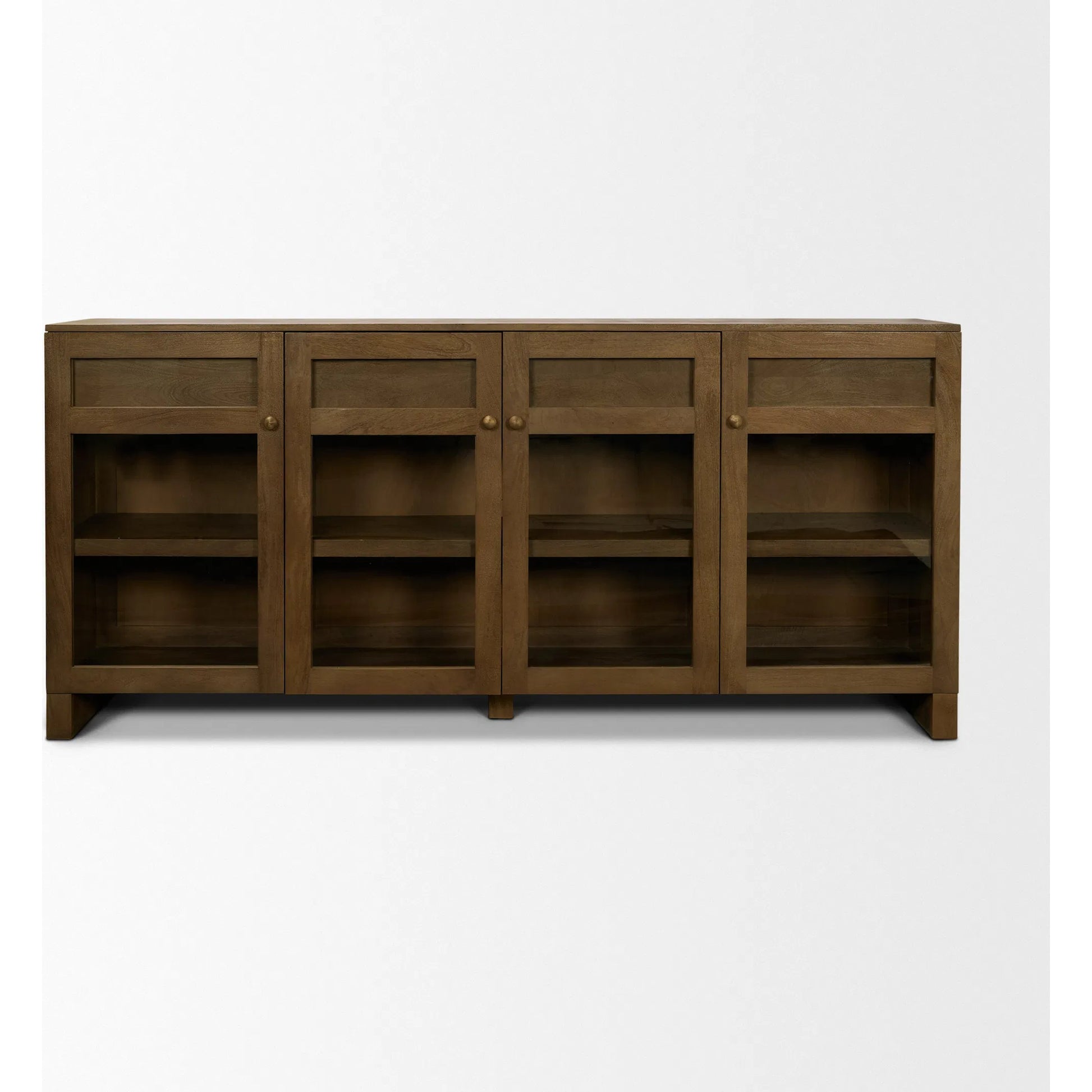 Suri Sideboard by Mercana in light brown. Made from solid wood in a transitional style.