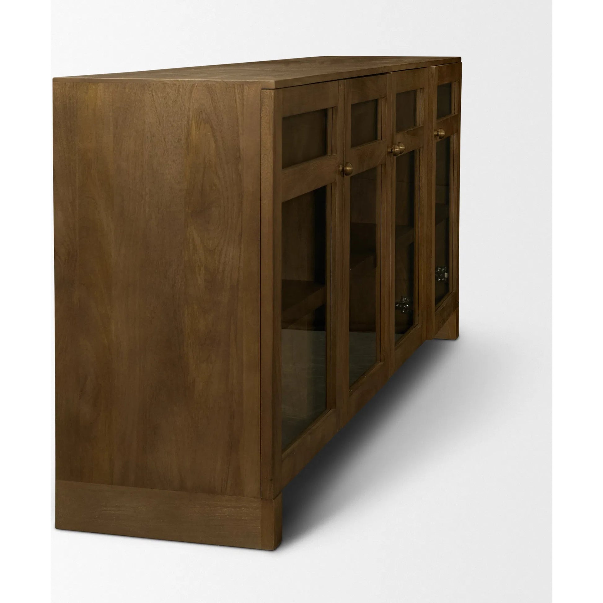 Suri Sideboard by Mercana in light brown. Made from solid wood in a transitional style.