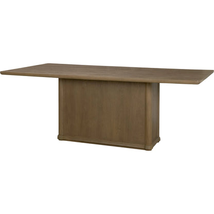 Alden Dining Table by Mercana in brown. Made from solid wood in a unique style.