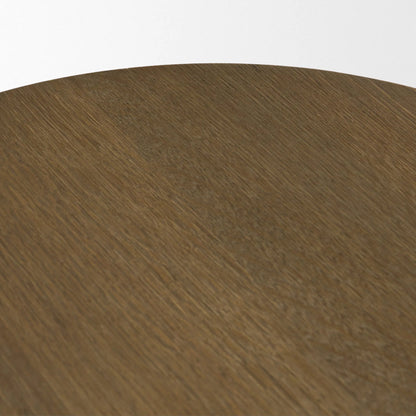 Lyonne Side Tables by Mercana in brown. Made from wood in a unique style.