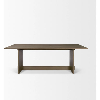 Aida Dining Table by Mercana. Made from solid wood in a transitional style.
