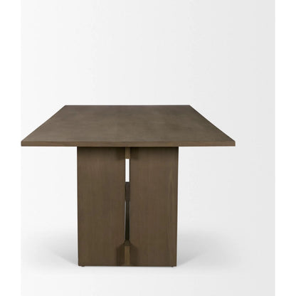 Aida Dining Table by Mercana. Made from solid wood in a transitional style.