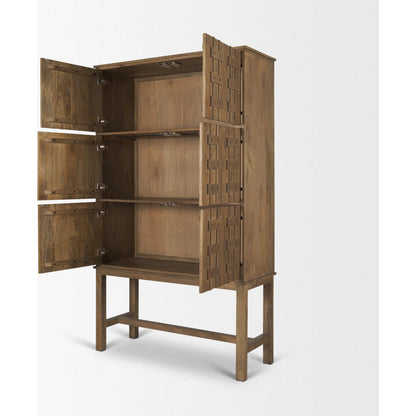 Truss Tall Cabinet by Mercana. Made from solid wood in a unique style.