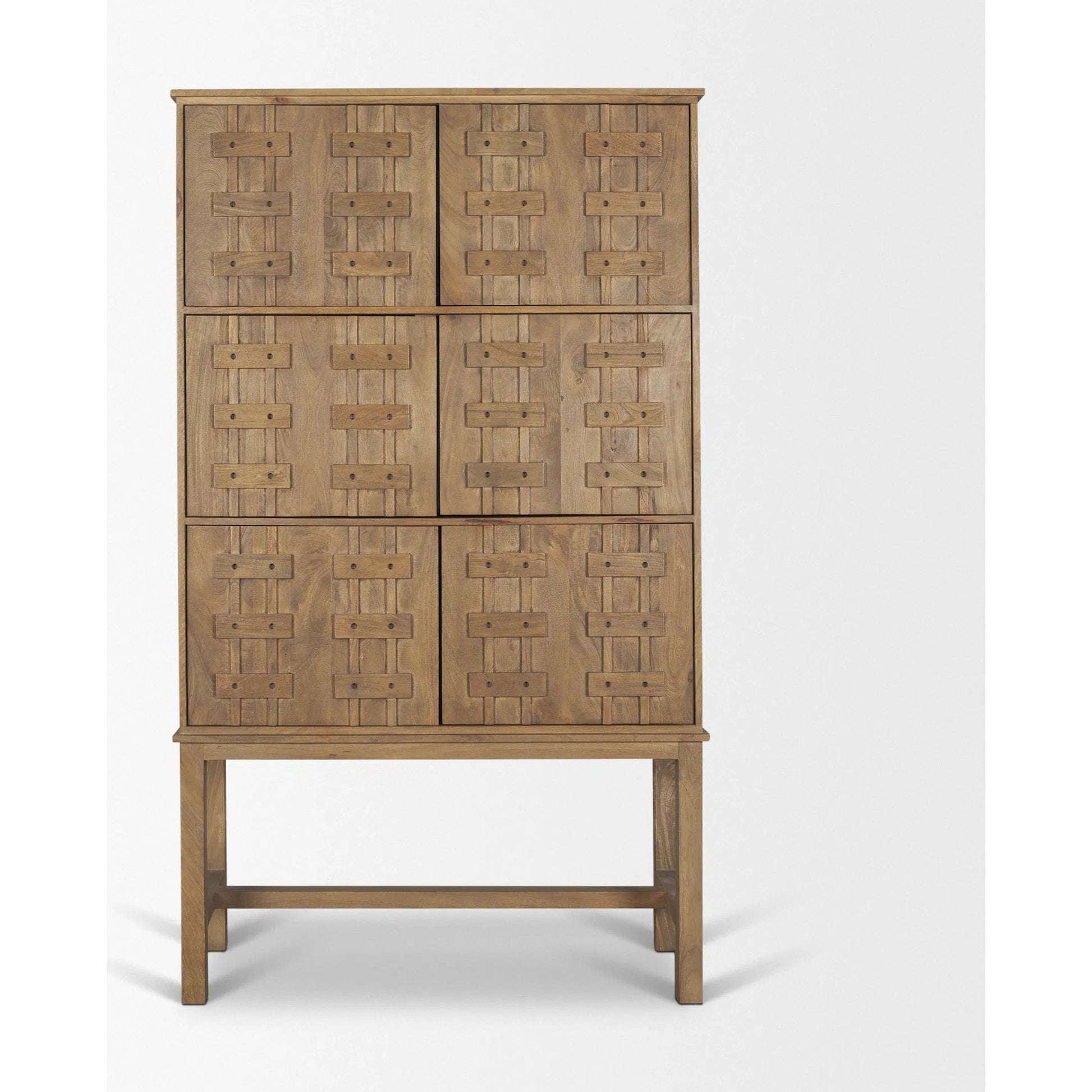 Truss Tall Cabinet by Mercana. Made from solid wood in a unique style.