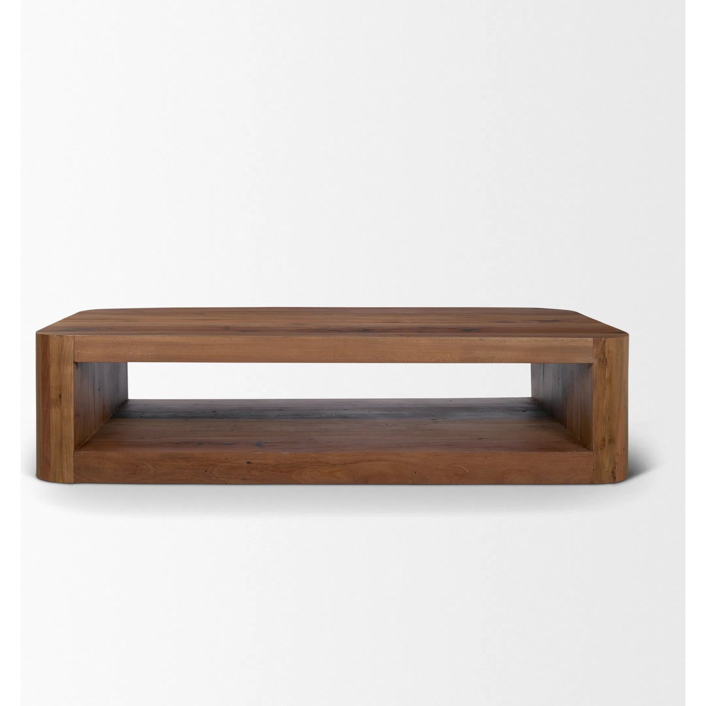 002 SI-2540738 | Additional Silo | Dunmore Coffee Table by Mercana in brown. Made from solid wood in a unique style.