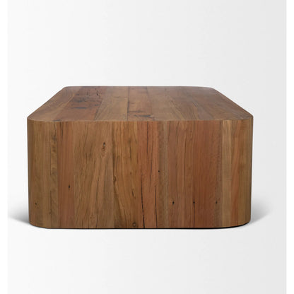 Dunmore Coffee Table by Mercana in brown. Made from solid wood in a unique style.