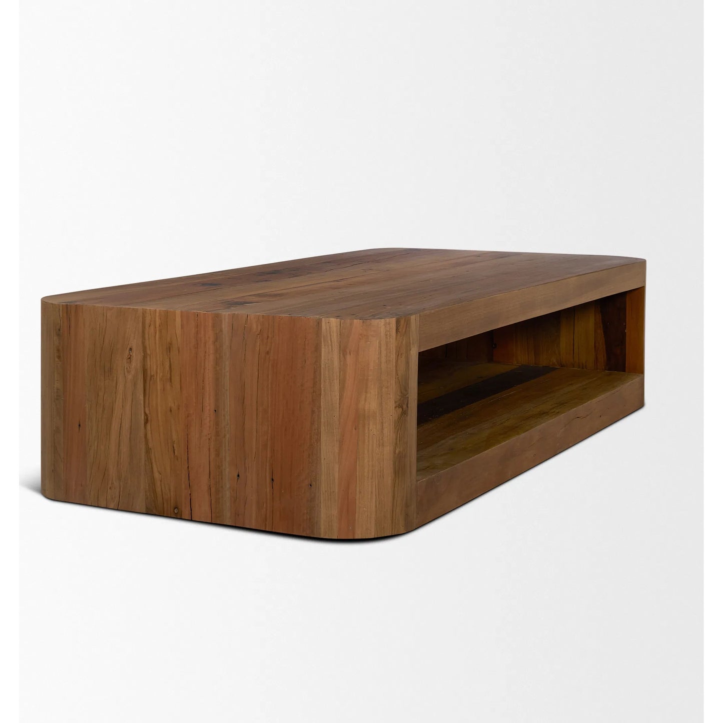 004 SI-2540738 | Additional Silo | Dunmore Coffee Table by Mercana in brown. Made from solid wood in a unique style.