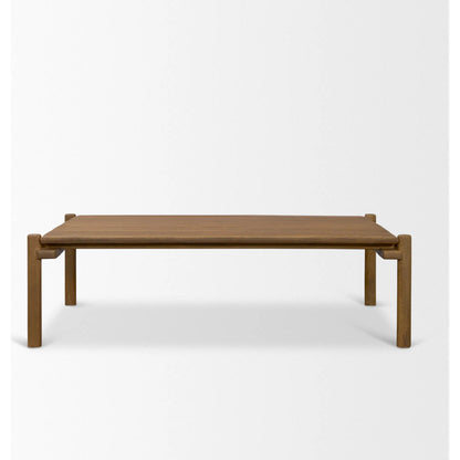 Riven Coffee Table by Mercana in brown. Made from solid wood in a unique style.