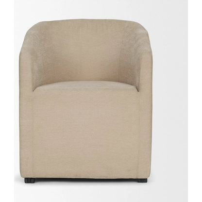 Sondra Dining Chair by Mercana. Made from fabric in a unique style.