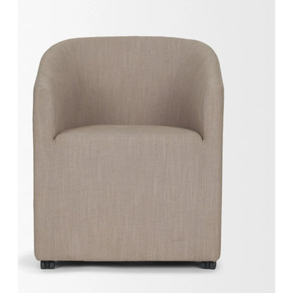 Sondra Dining Chair by Mercana. Made from fabric in a unique style.