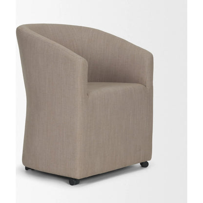 Sondra Dining Chair by Mercana. Made from fabric in a unique style.