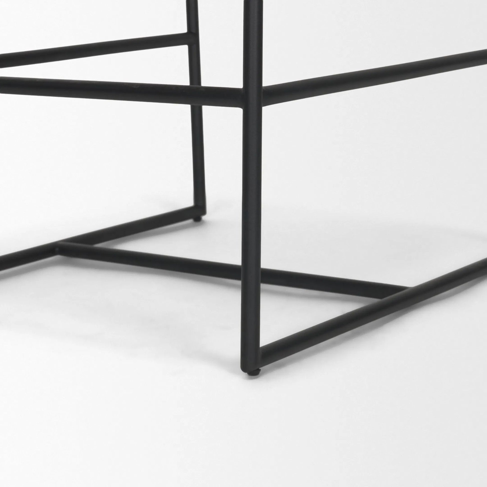 Stamford Counter Stool by Mercana in dark brown. Made from metal in a unique style.