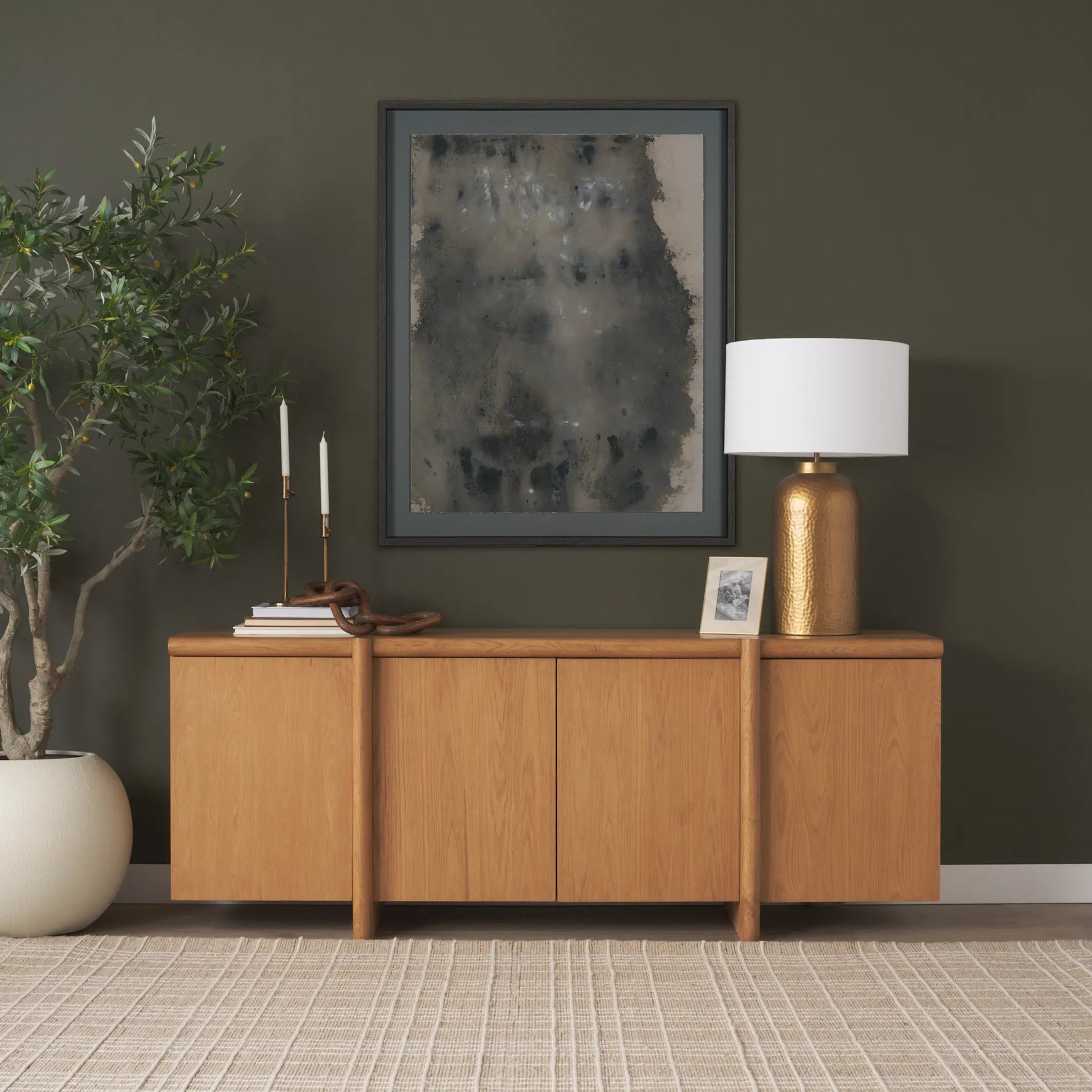 Rowan Sideboard by Mercana. Made from manufactured wood in a modern style.