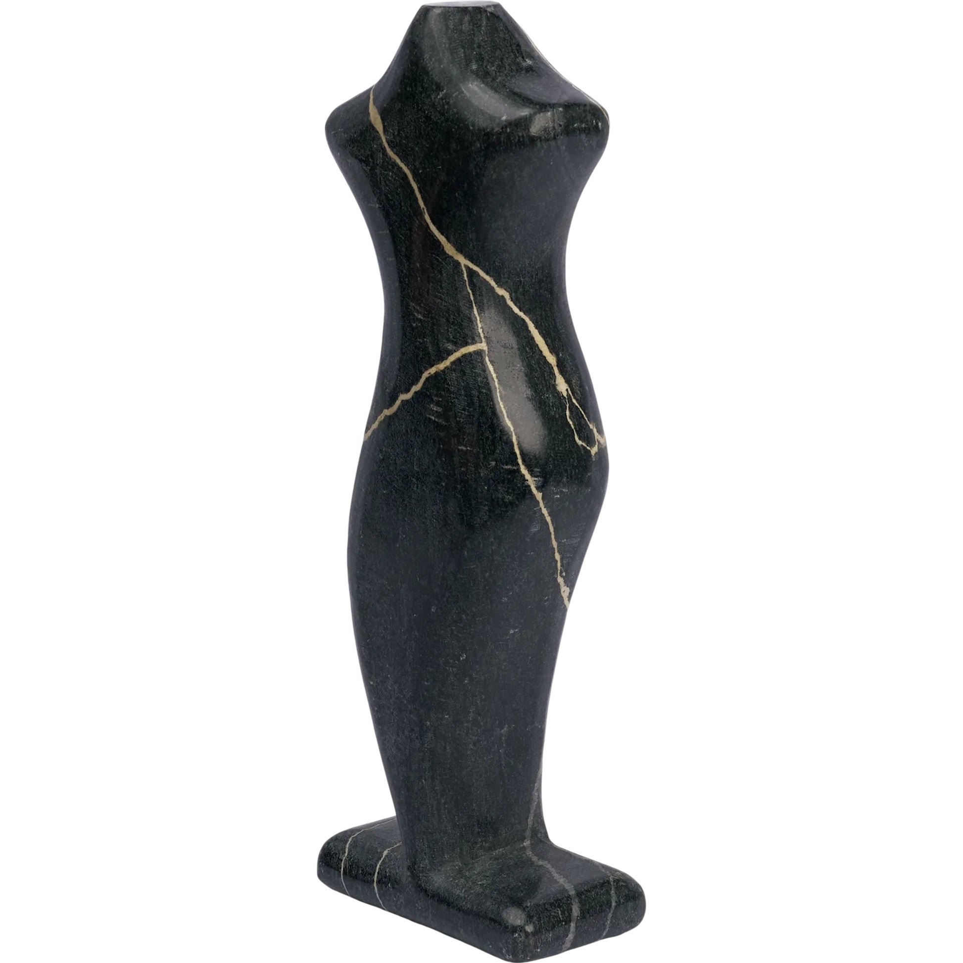Contour Decorative Object by Mercana in black. Made from marble in a unique style.