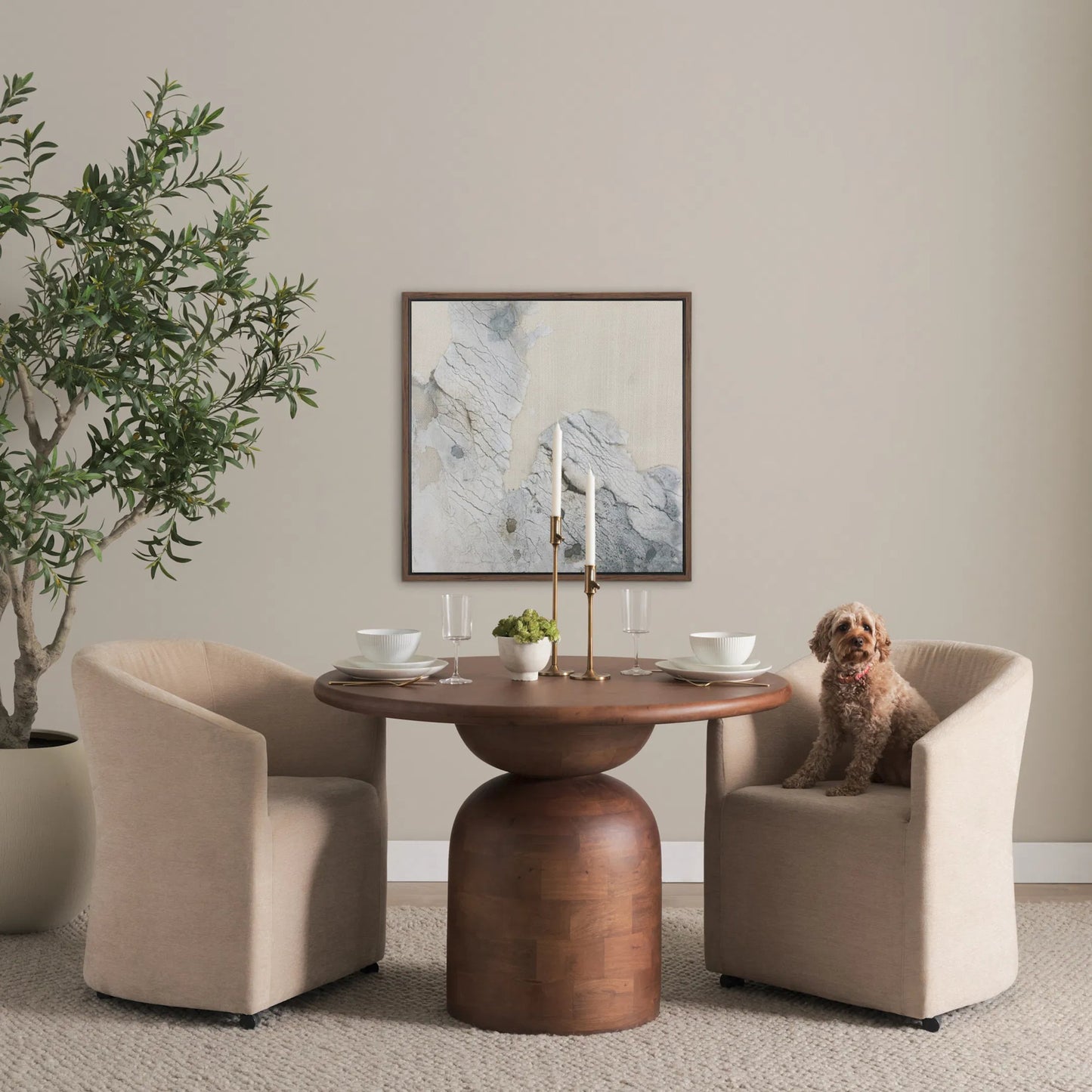 037 SI-2540792 | Lifestyle | Sondra Dining Chair by Mercana. Made from fabric in a unique style.