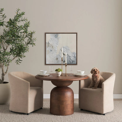 Sondra Dining Chair by Mercana. Made from fabric in a unique style.