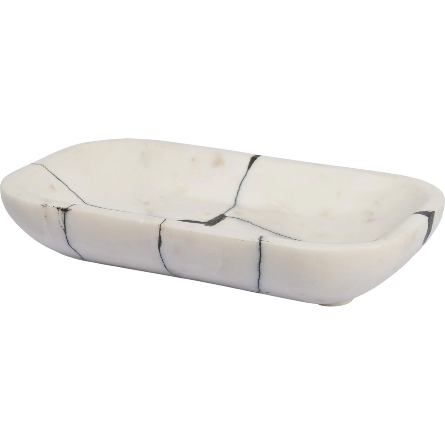 001 SI-2540787 | Primary Silo | Sintessi Rectangular Bowl by Mercana in white. Made from marble in a unique style.