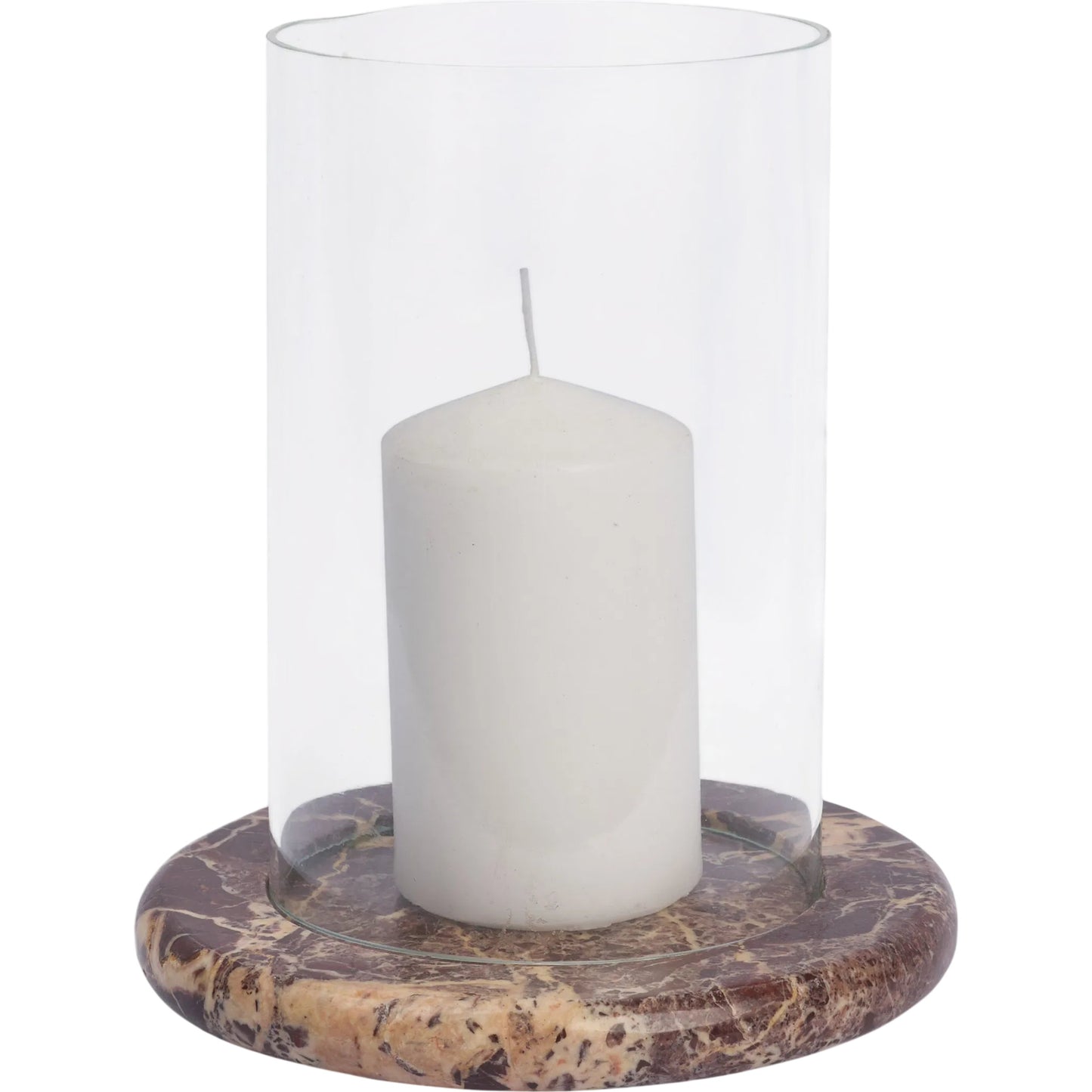 000 SI-2540724 | Primary Silo | Bordo Hurricane Candle Holder by Mercana in brown. Made from marble in a unique style.