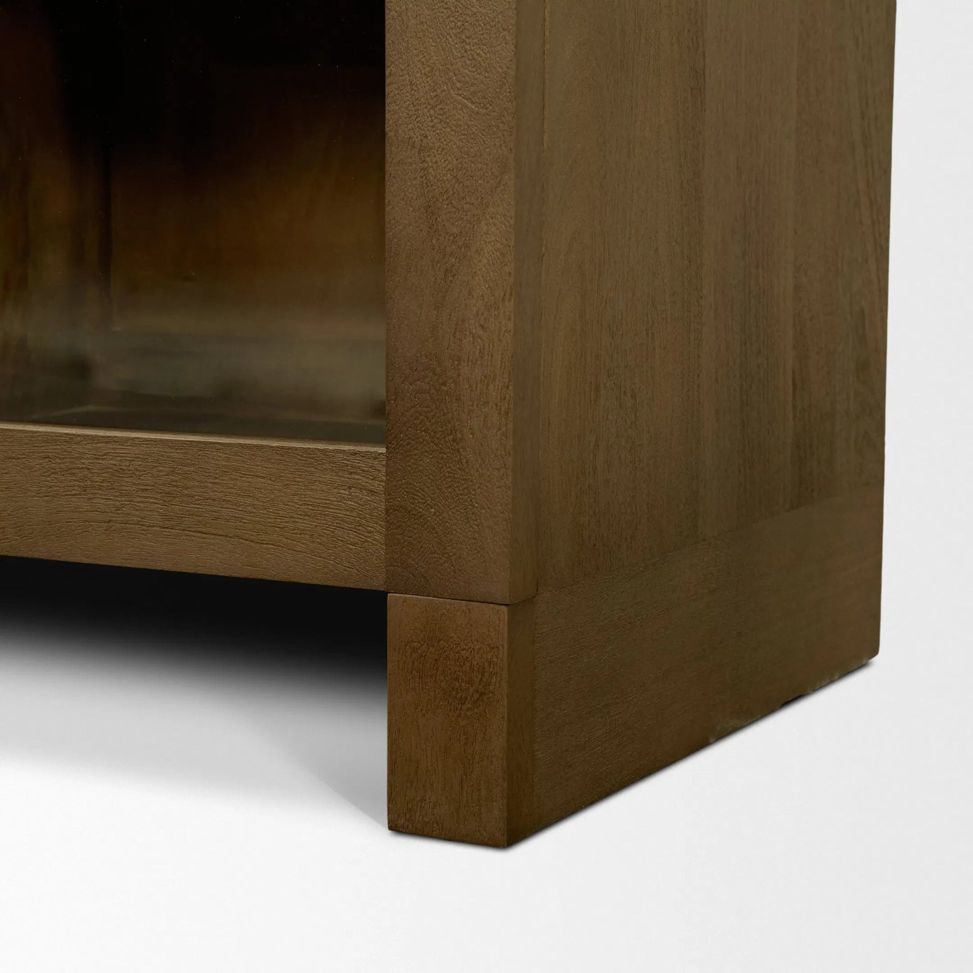 Suri Sideboard by Mercana in light brown. Made from solid wood in a transitional style.