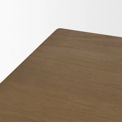 Hollis Nightstand by Mercana in brown. Made from manufactured wood in a unique style.