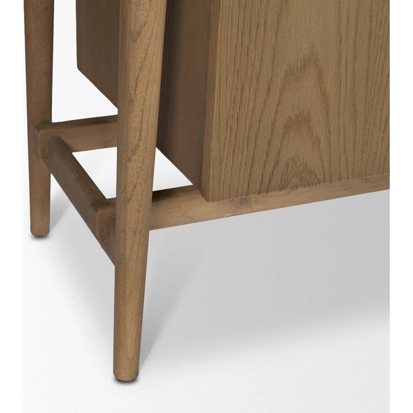 010 SI-2540750 | Closeup | Hollis Curio Cabinet by Mercana in brown. Made from manufactured wood in a unique style.