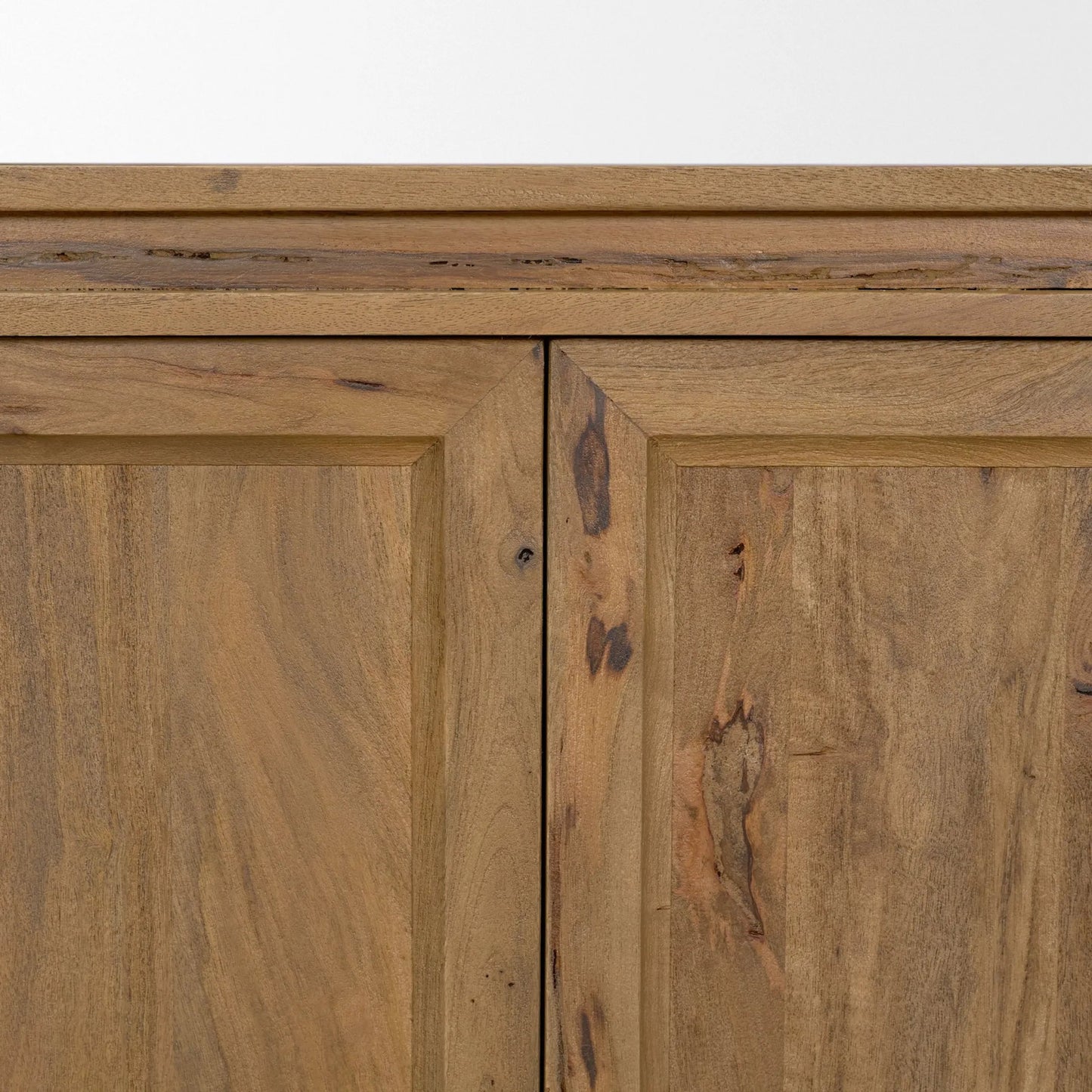 009 SI-2540770 | Closeup | Notts Sideboard by Mercana in brown. Made from solid wood in a unique style.
