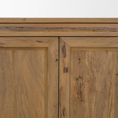 Notts Sideboard by Mercana in brown. Made from solid wood in a unique style.