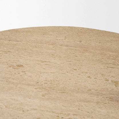Siena 40" Round Dining Table by Mercana. Made from marble in a unique style.