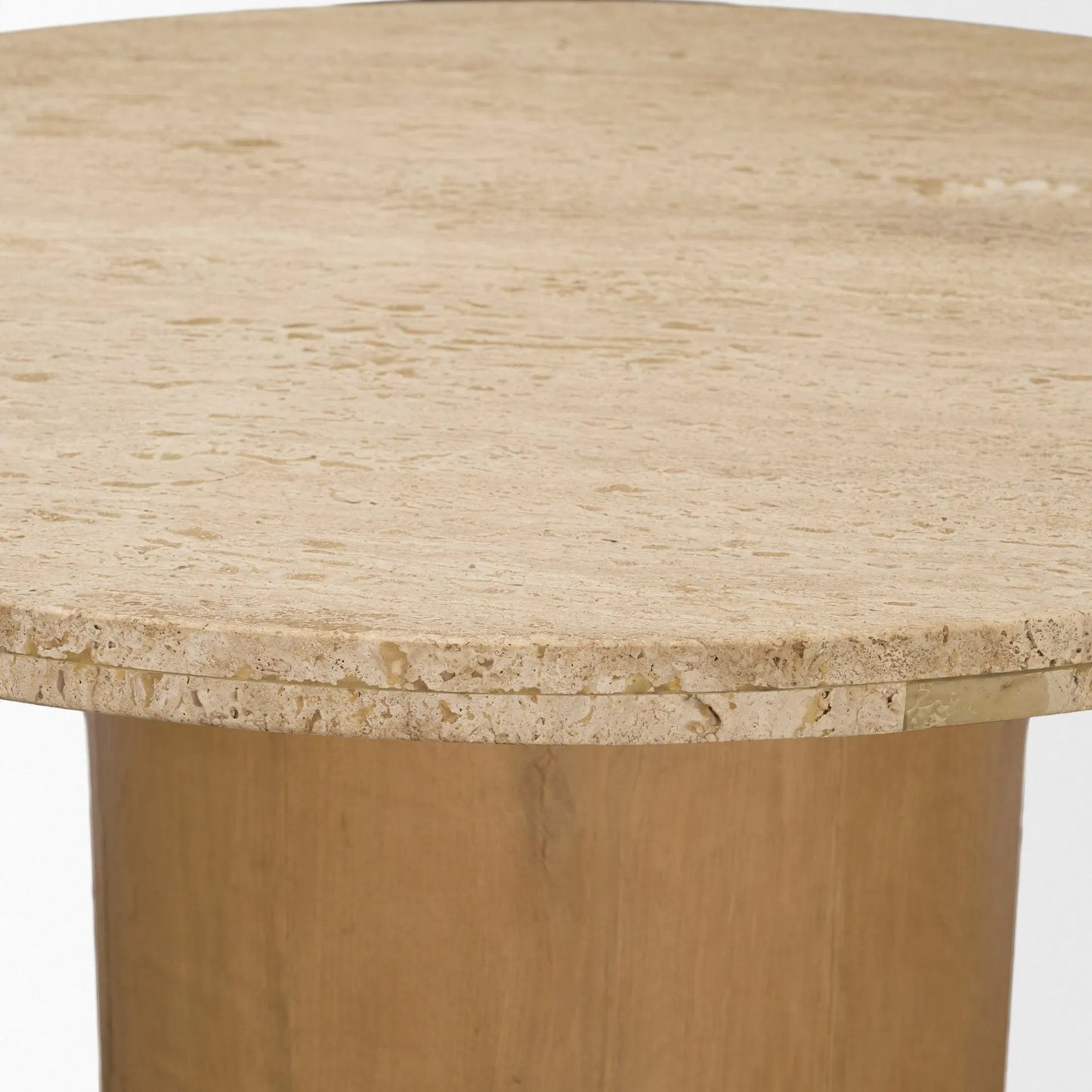 004 SI-2540785 | Closeup | Siena 40" Round Dining Table by Mercana. Made from marble in a unique style.