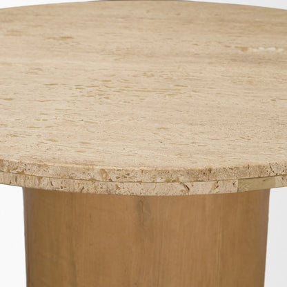 Siena 40" Round Dining Table by Mercana. Made from marble in a unique style.