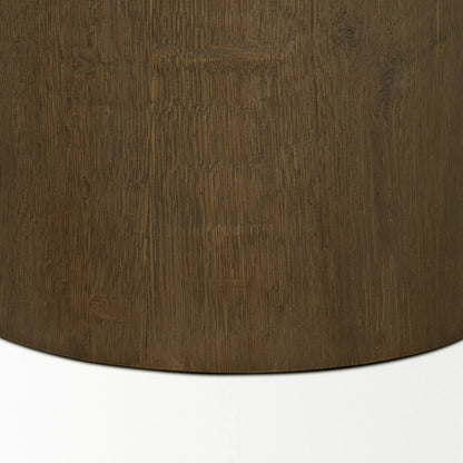 Lyonne Side Tables by Mercana in brown. Made from wood in a unique style.