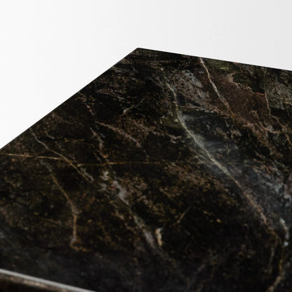 Quadra Coffee Table by Mercana in black. Made from marble in a unique style.