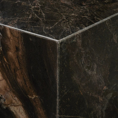 Quadra Coffee Table by Mercana in black. Made from marble in a unique style.