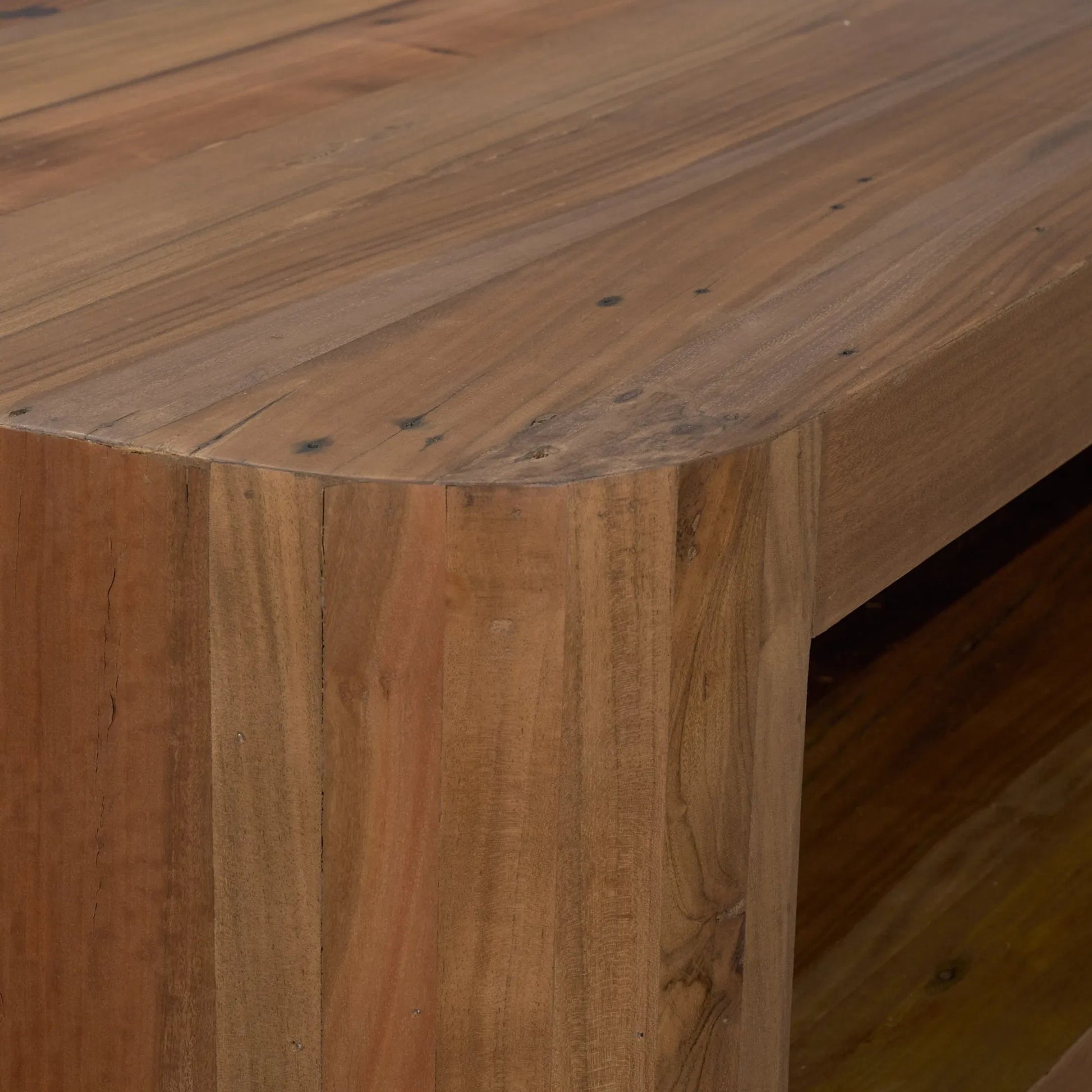 Dunmore Coffee Table by Mercana in brown. Made from solid wood in a unique style.