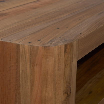 Dunmore Coffee Table by Mercana in brown. Made from solid wood in a unique style.