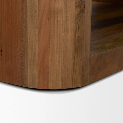 Dunmore Coffee Table by Mercana in brown. Made from solid wood in a unique style.