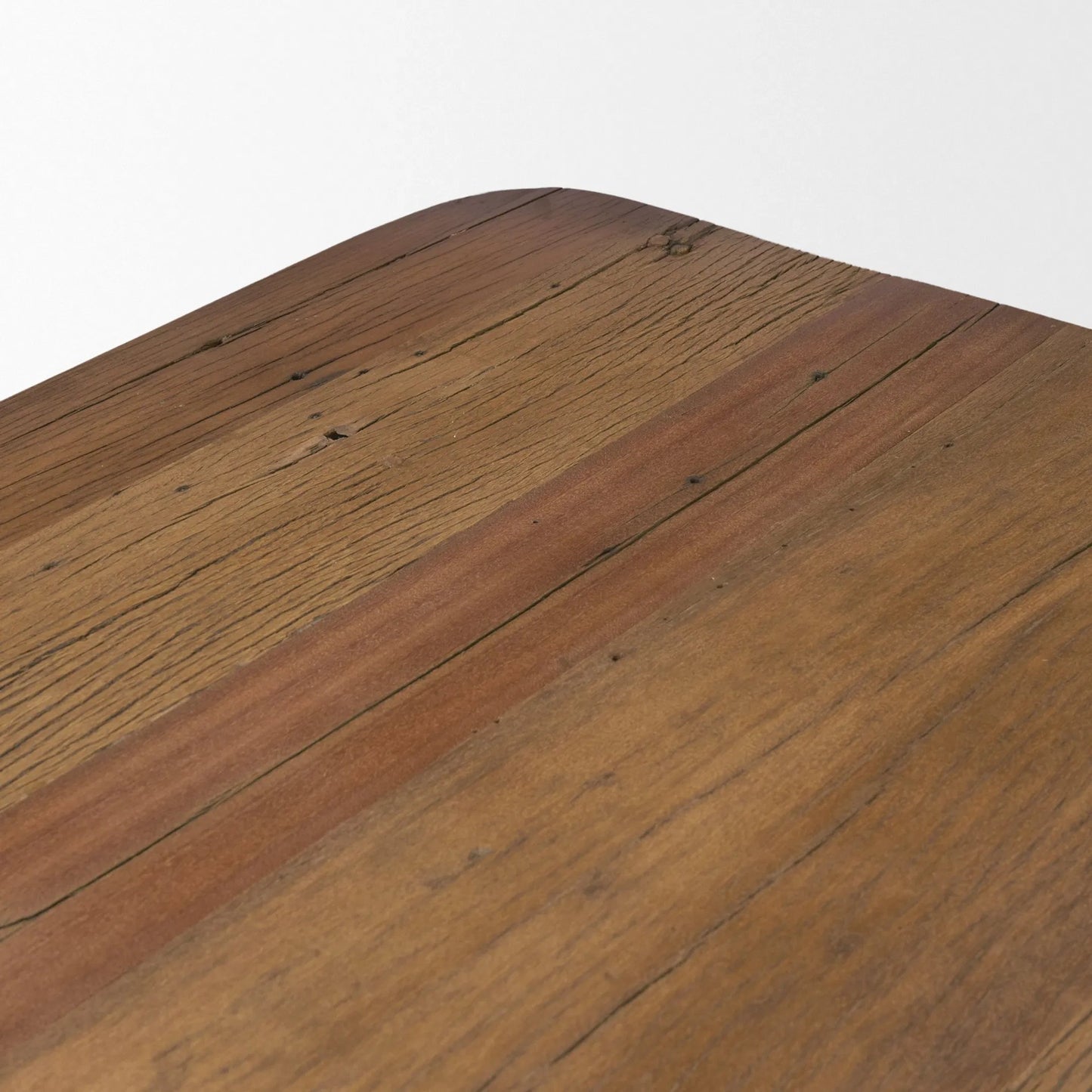 005 SI-2540748 | Closeup | Hewitt 94" Rectangular Dining Table by Mercana in brown. Made from reclaimed wood in a unique style.