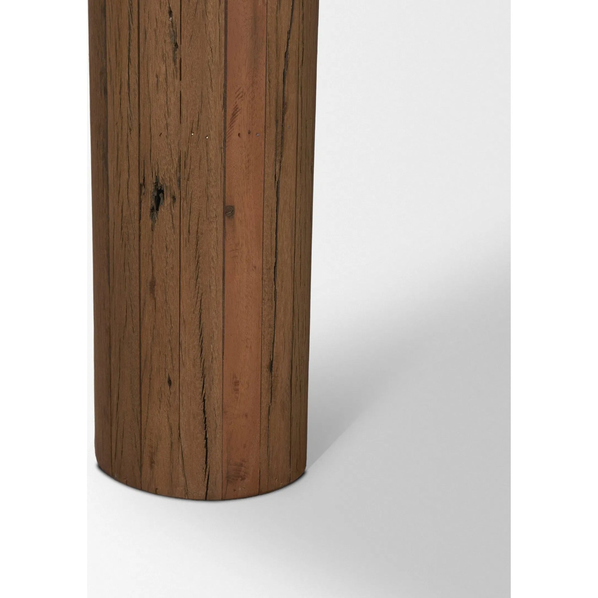 Hewitt 94" Rectangular Dining Table by Mercana in brown. Made from reclaimed wood in a unique style.