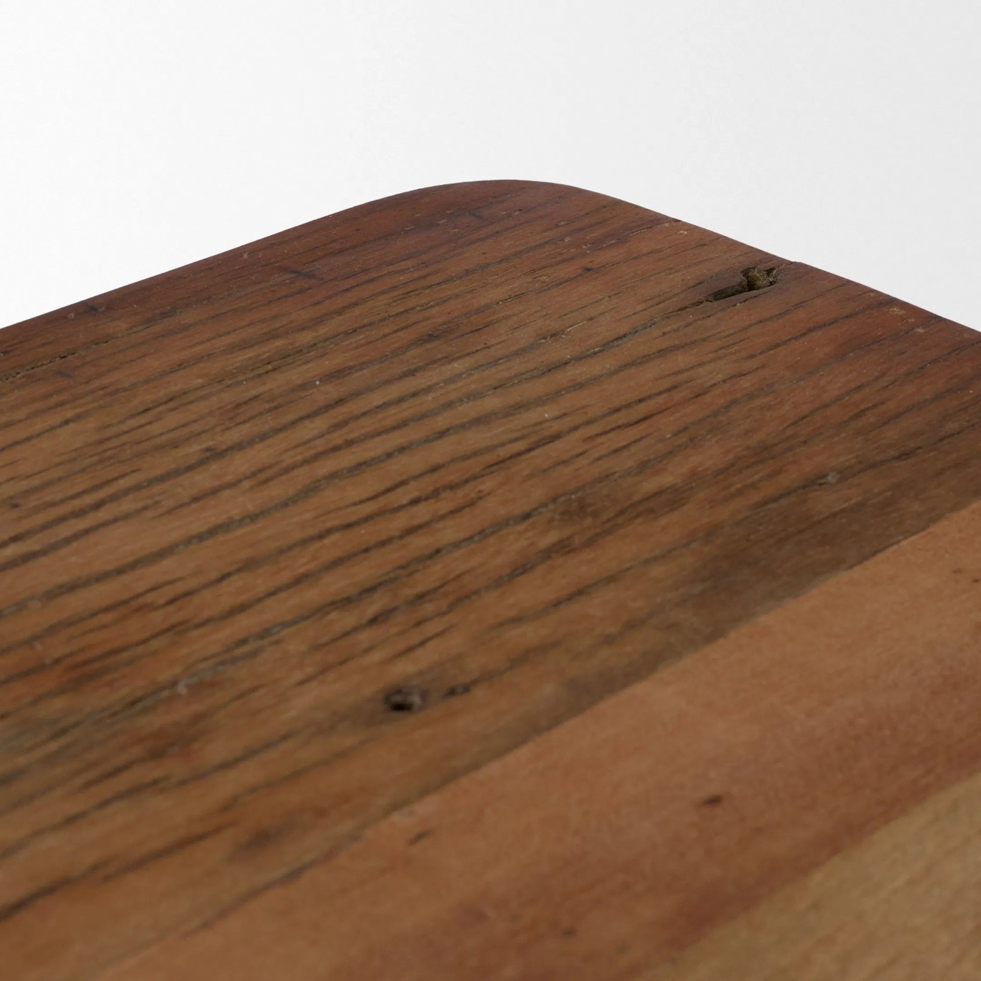 Hewitt Side Table by Mercana in brown. Made from reclaimed wood in a unique style.