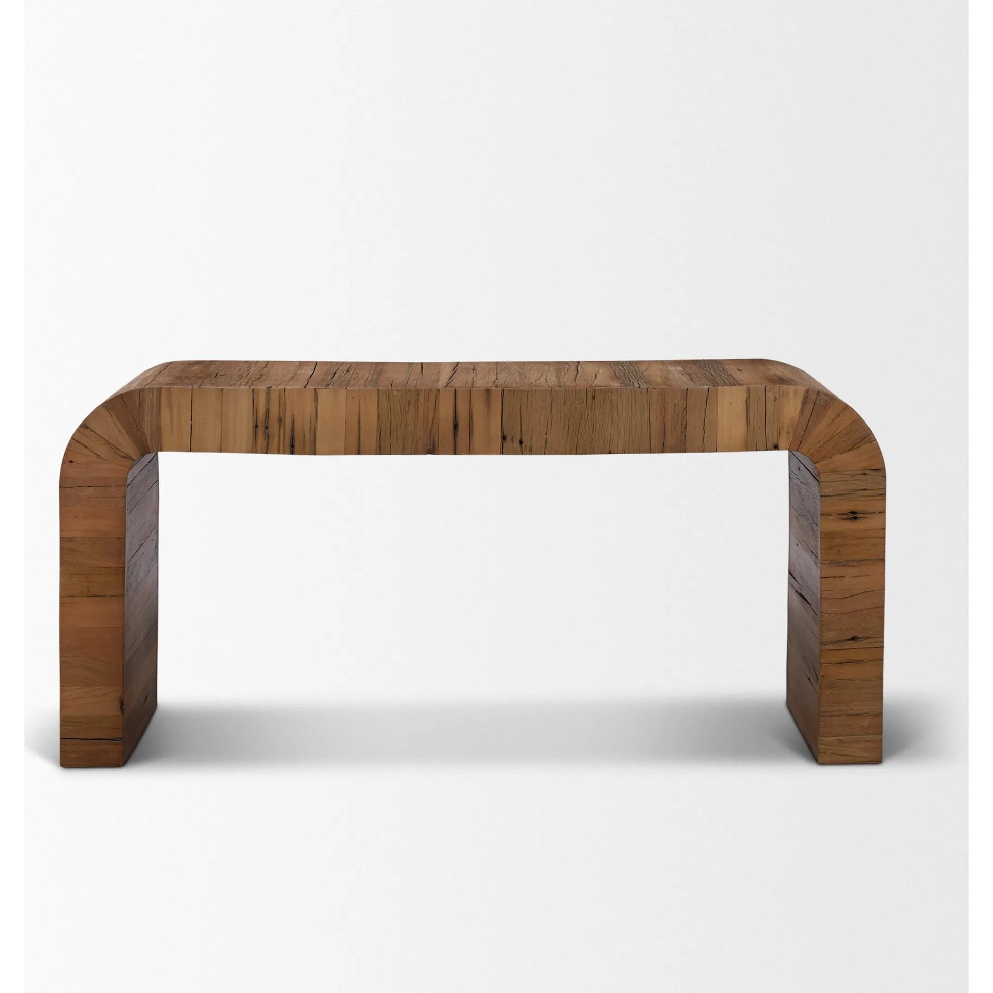 Denton Console Table by Mercana in brown. Made from wood in a unique style.