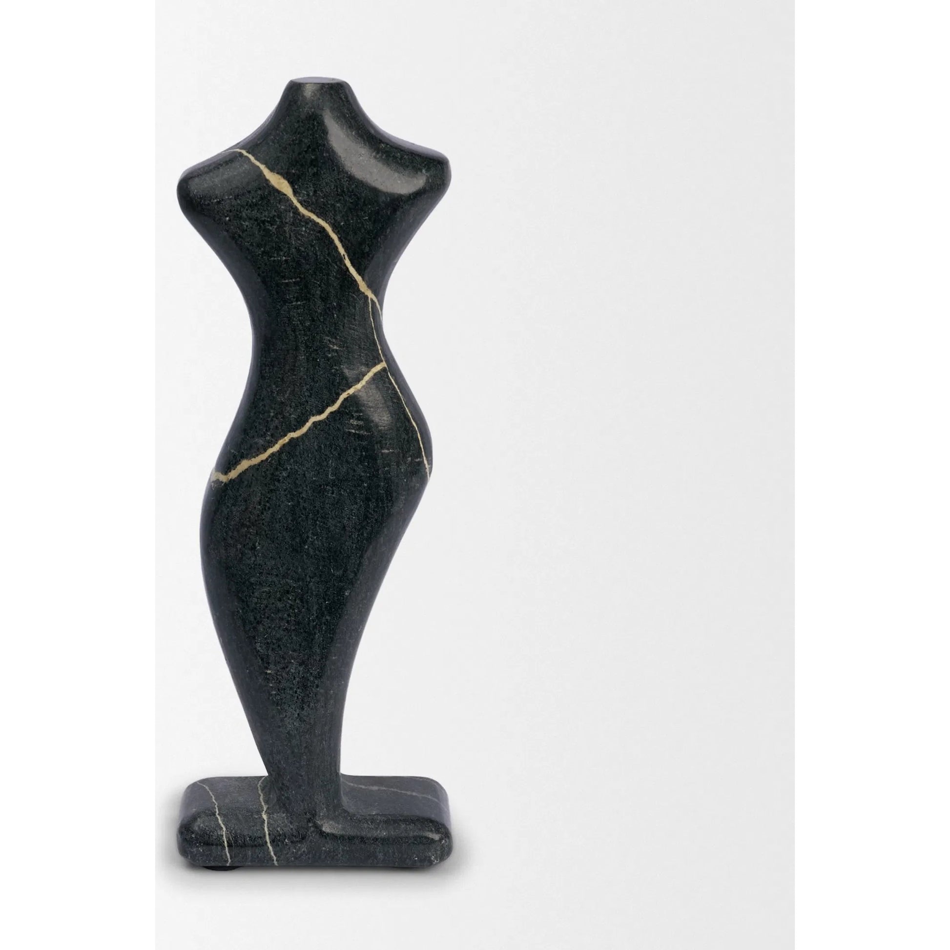 Contour Decorative Object by Mercana in black. Made from marble in a unique style.
