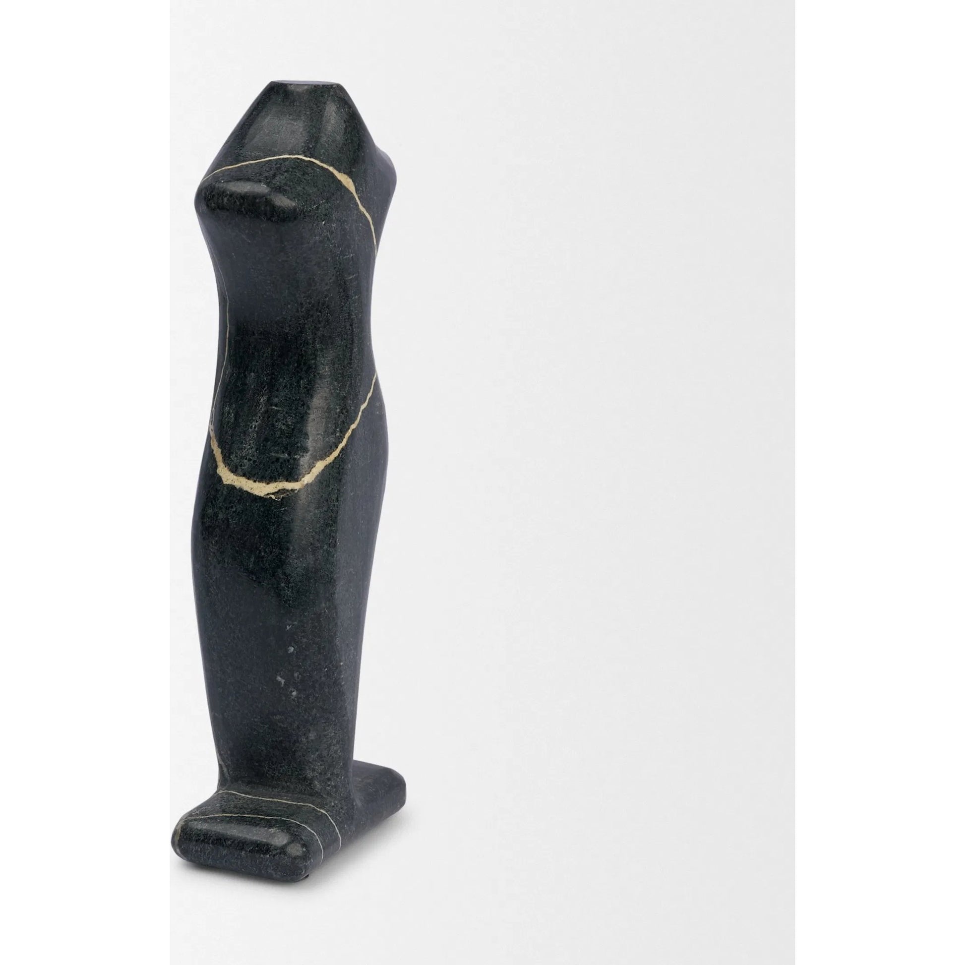 Contour Decorative Object by Mercana in black. Made from marble in a unique style.