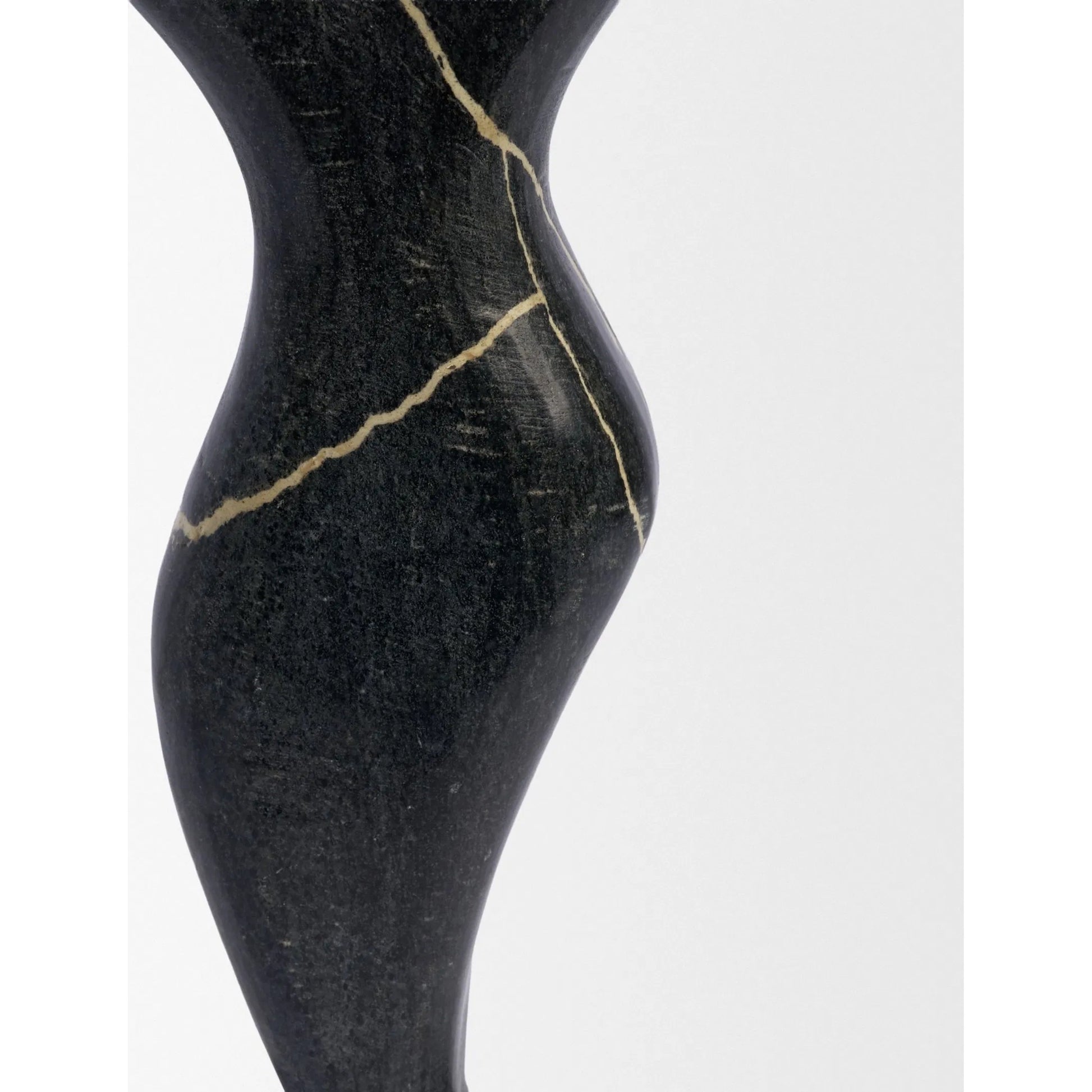 Contour Decorative Object by Mercana in black. Made from marble in a unique style.