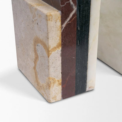 Corte Stack Bookends by Mercana in beige. Made from marble in a unique style.
