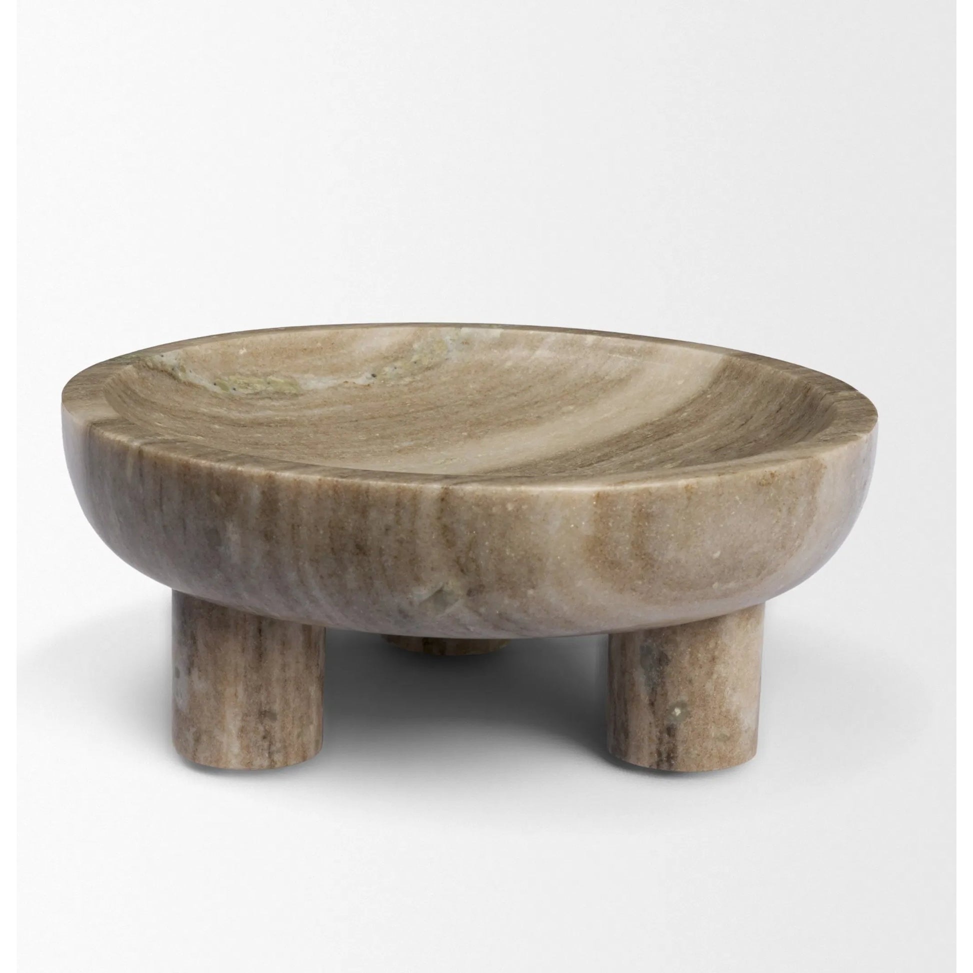 Vasca Decorative Bowl by Mercana in gray. Made from marble in a unique style.