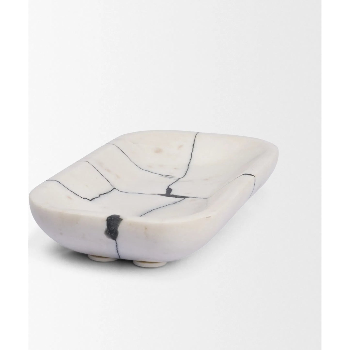 004 SI-2540787 | Additional Silo | Sintessi Rectangular Bowl by Mercana in white. Made from marble in a unique style.