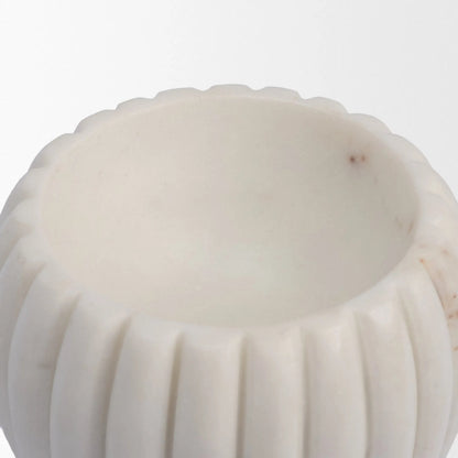 Cava Mortar & Pestle by Mercana in white. Made from marble in a unique style.