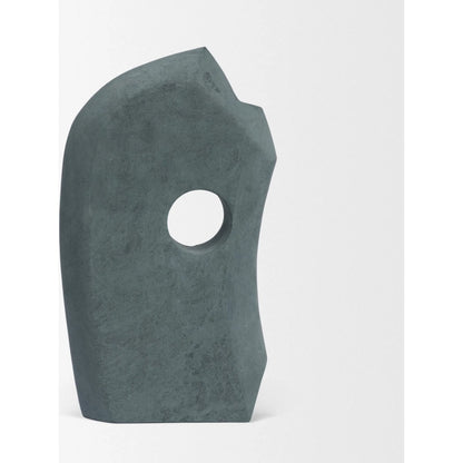 Carico Sculptural Decorative Object by Mercana in gray. Made from marble in a unique style.