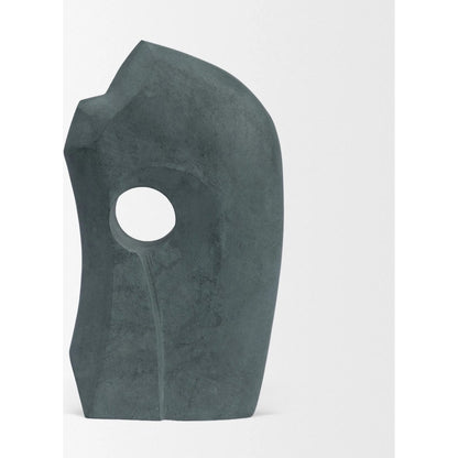 Carico Sculptural Decorative Object by Mercana in gray. Made from marble in a unique style.