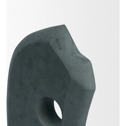Carico Sculptural Decorative Object by Mercana in gray. Made from marble in a unique style.